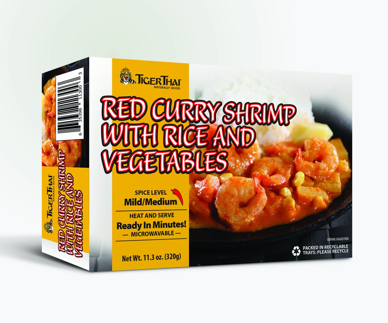 Red Curry Shrimp with Rice and Vegetables image